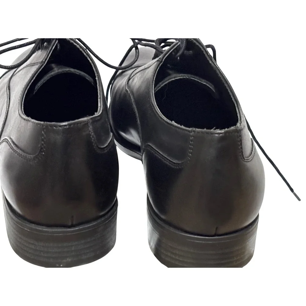 Nordstrom Mens Black Leather Cap Toe Oxford Dress Shoes Ortholite 11M career